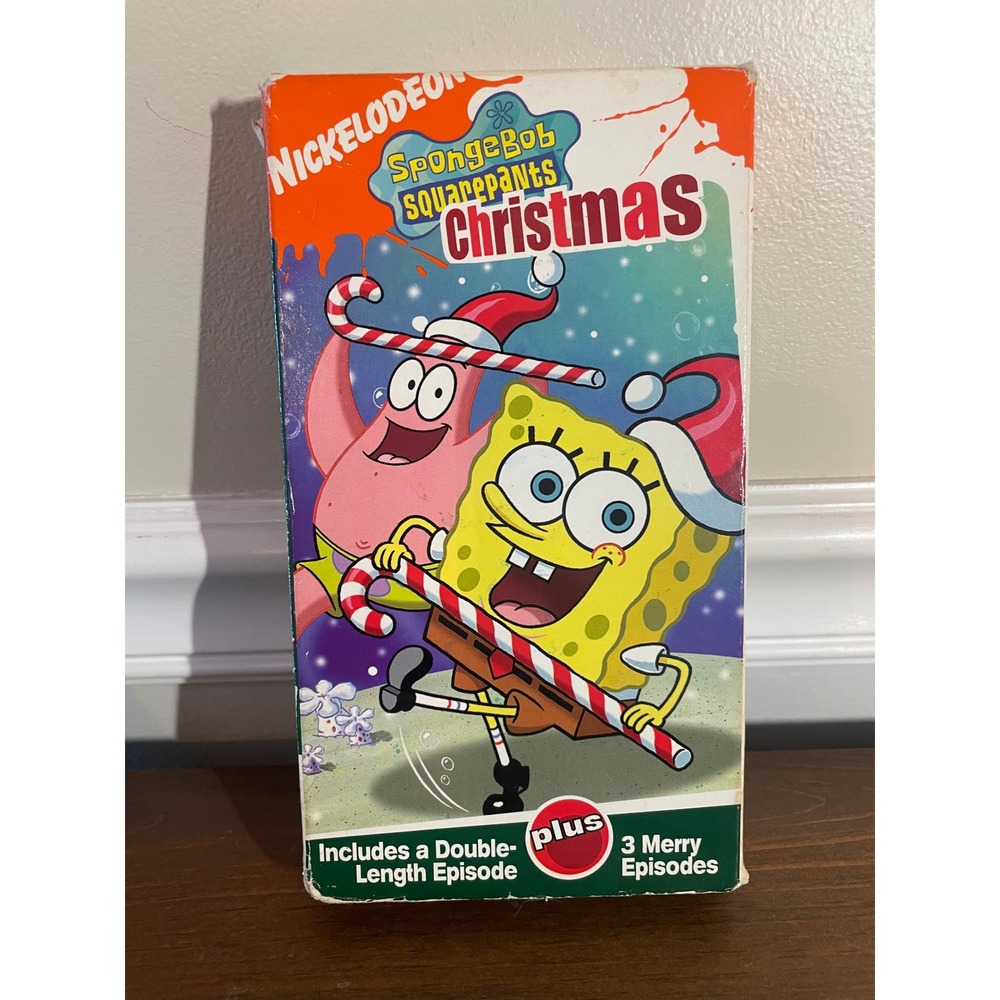 SpongeBob SquarePants Christmas VHS Nickelodeon 2003 Holiday Episodes 879133